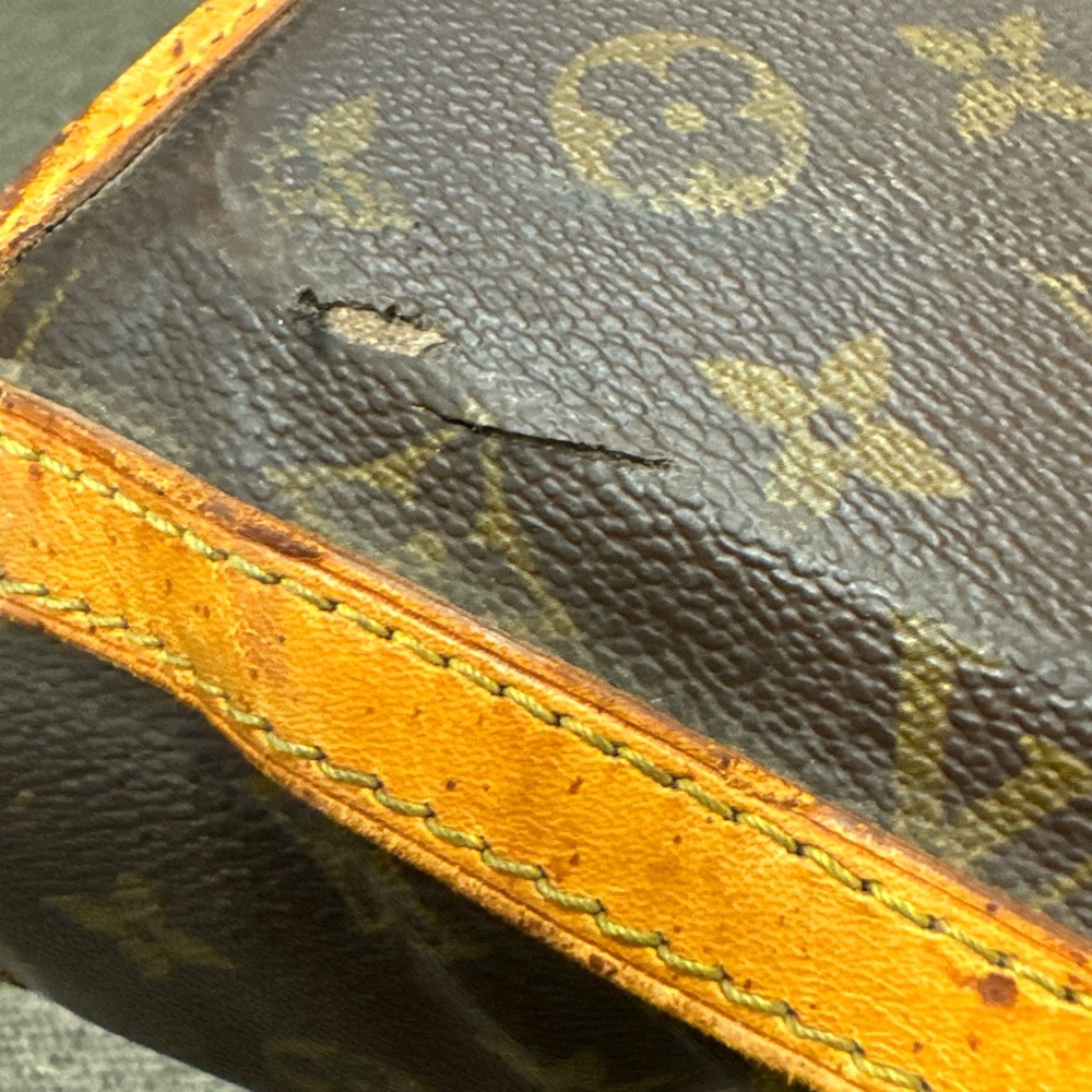 Louis Vuitton Paris Vintage Monogram Coated Leather Trim Soft Side Suitcase - Picture 14 of 14